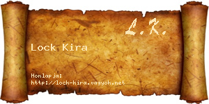 Lock Kira névjegykártya